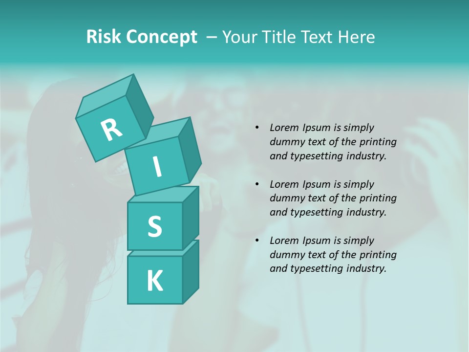 Sunset Daughter Caucasian PowerPoint Template