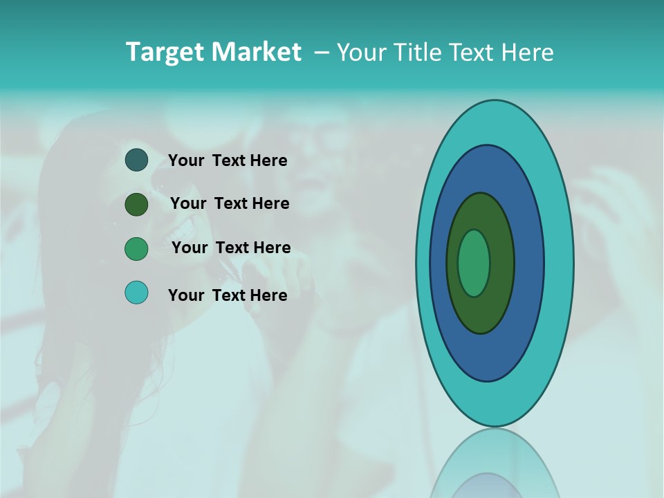 Sunset Daughter Caucasian PowerPoint Template