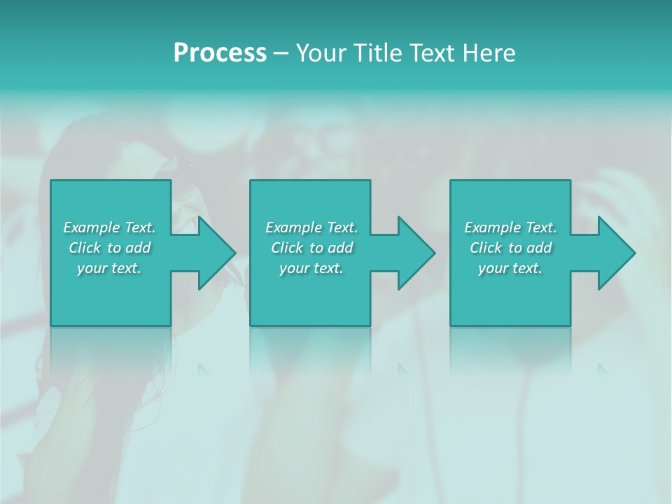 Sunset Daughter Caucasian PowerPoint Template