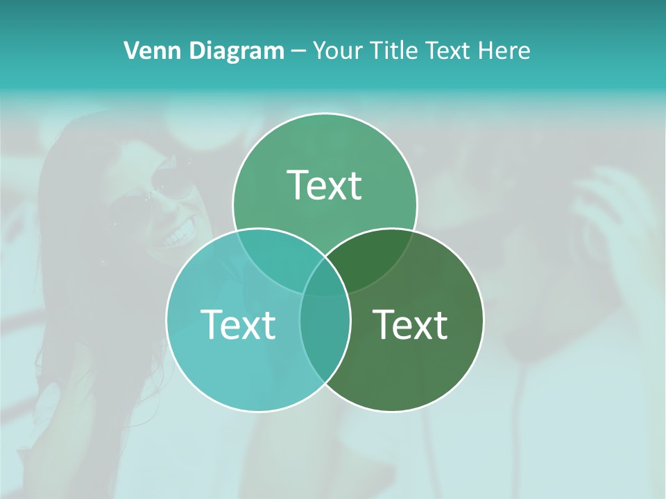 Sunset Daughter Caucasian PowerPoint Template