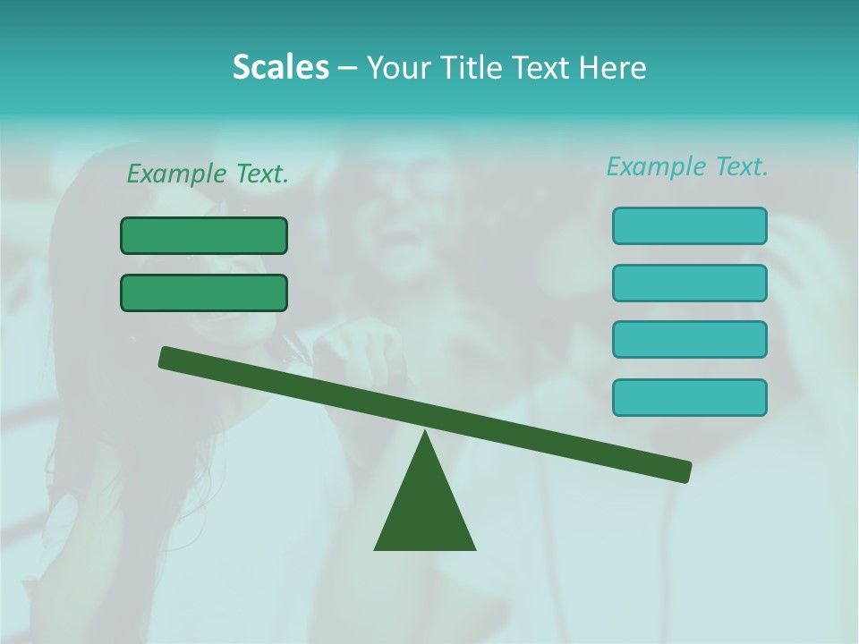 Sunset Daughter Caucasian PowerPoint Template