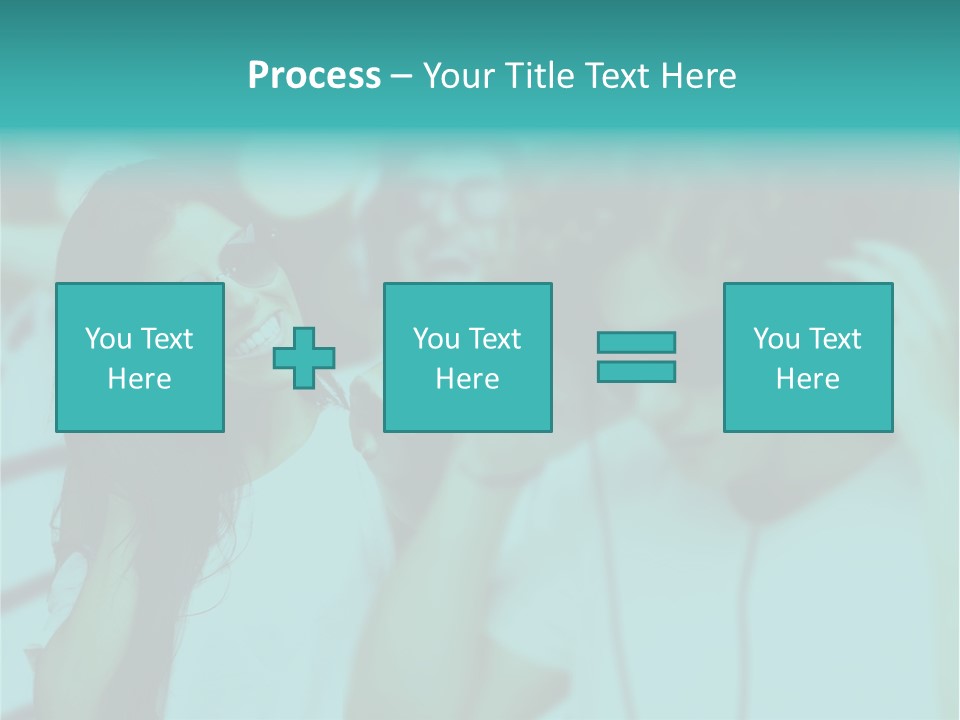 Sunset Daughter Caucasian PowerPoint Template