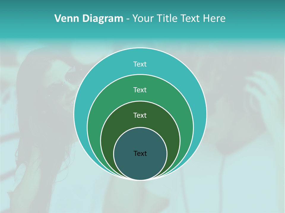 Sunset Daughter Caucasian PowerPoint Template