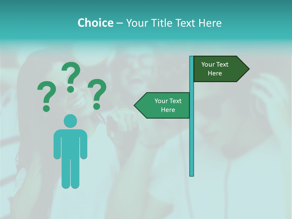 Sunset Daughter Caucasian PowerPoint Template