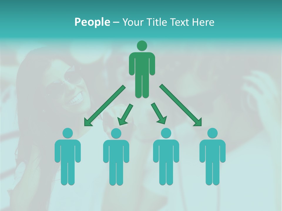 Sunset Daughter Caucasian PowerPoint Template