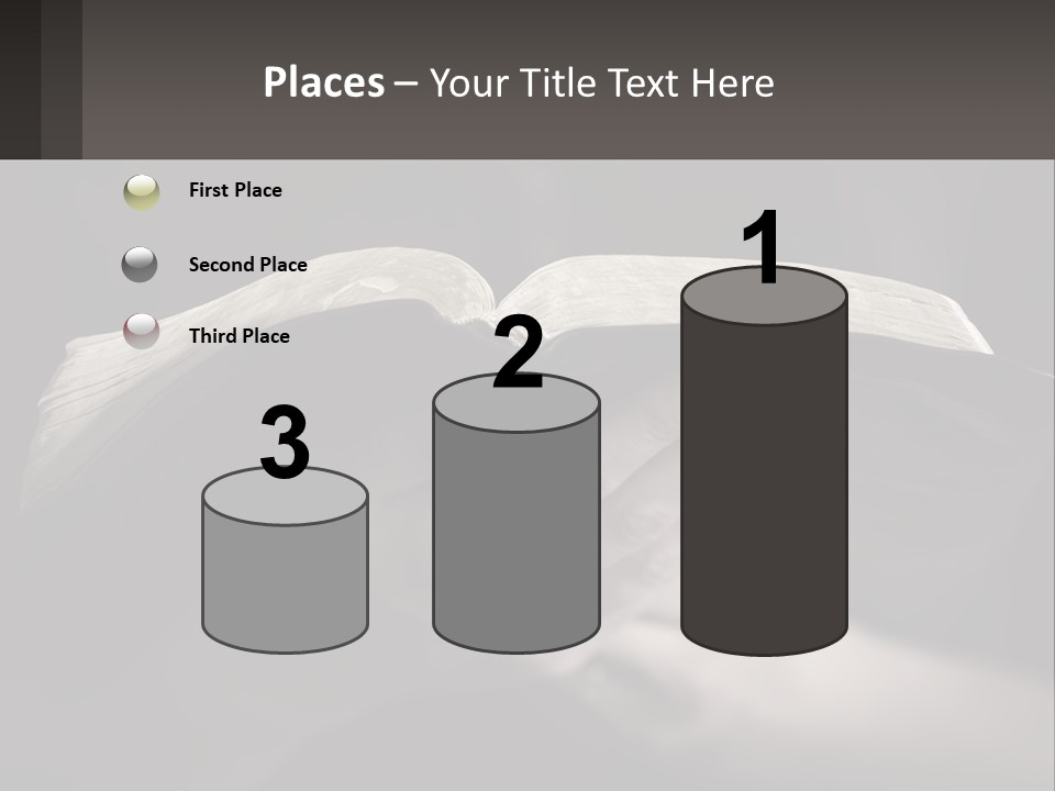 White Daughter Peaceful PowerPoint Template