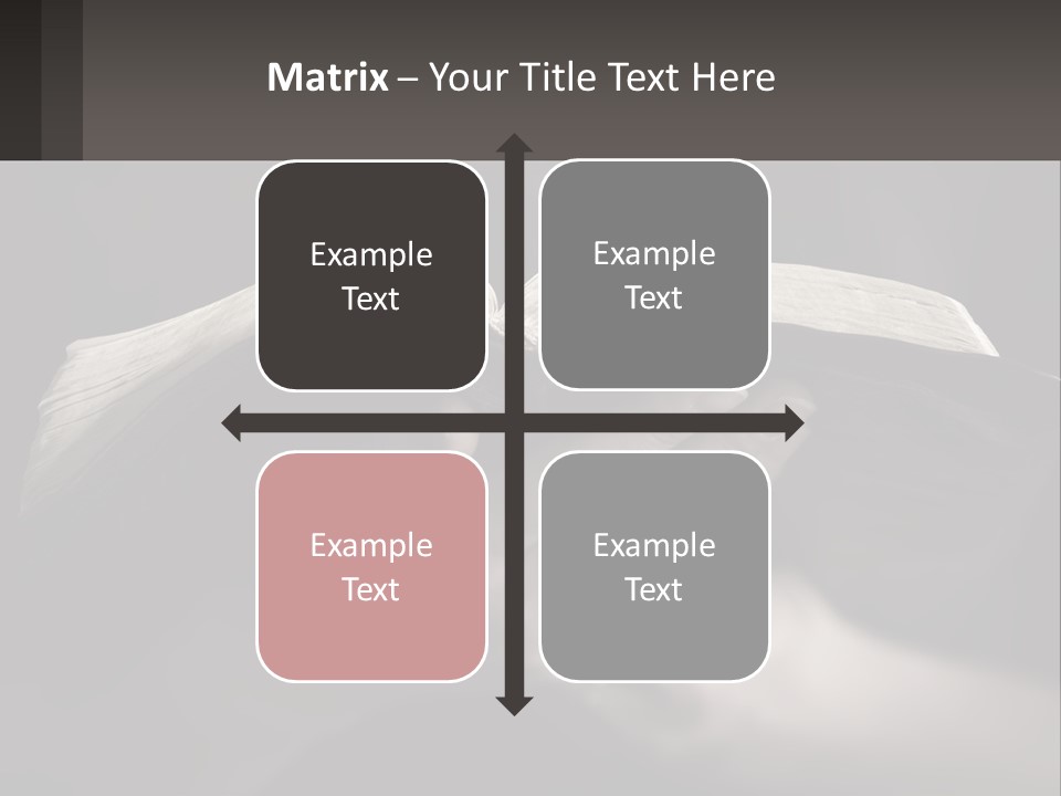 White Daughter Peaceful PowerPoint Template