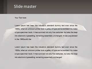 White Daughter Peaceful PowerPoint Template