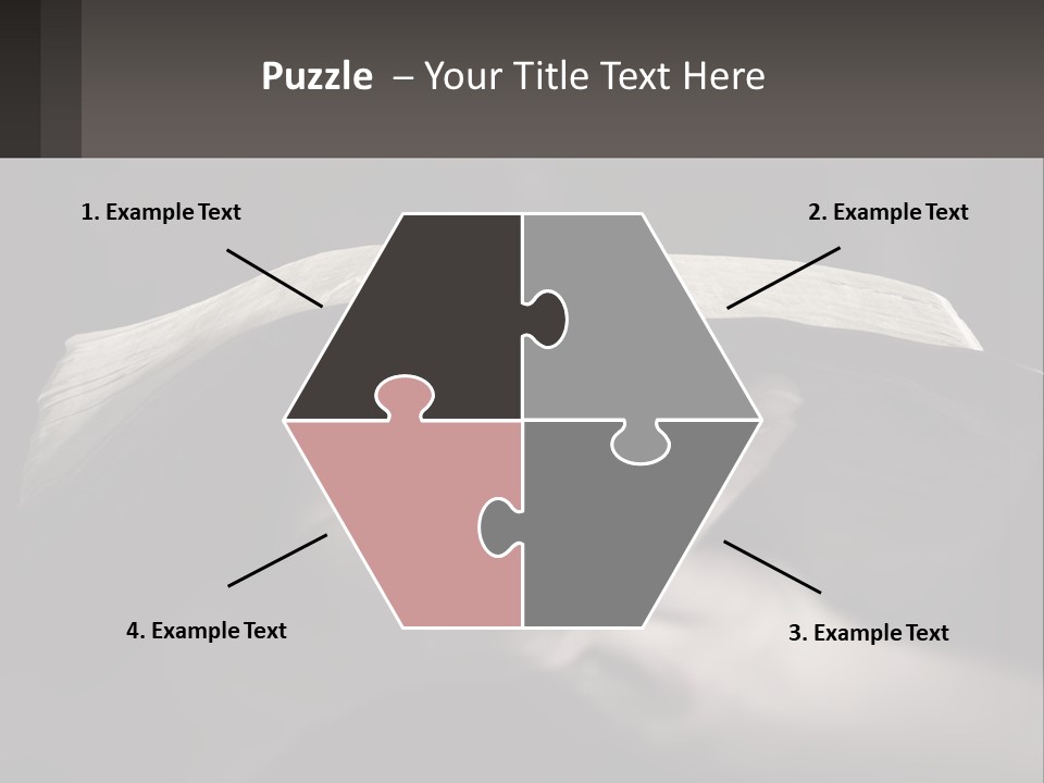 White Daughter Peaceful PowerPoint Template