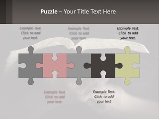 White Daughter Peaceful PowerPoint Template