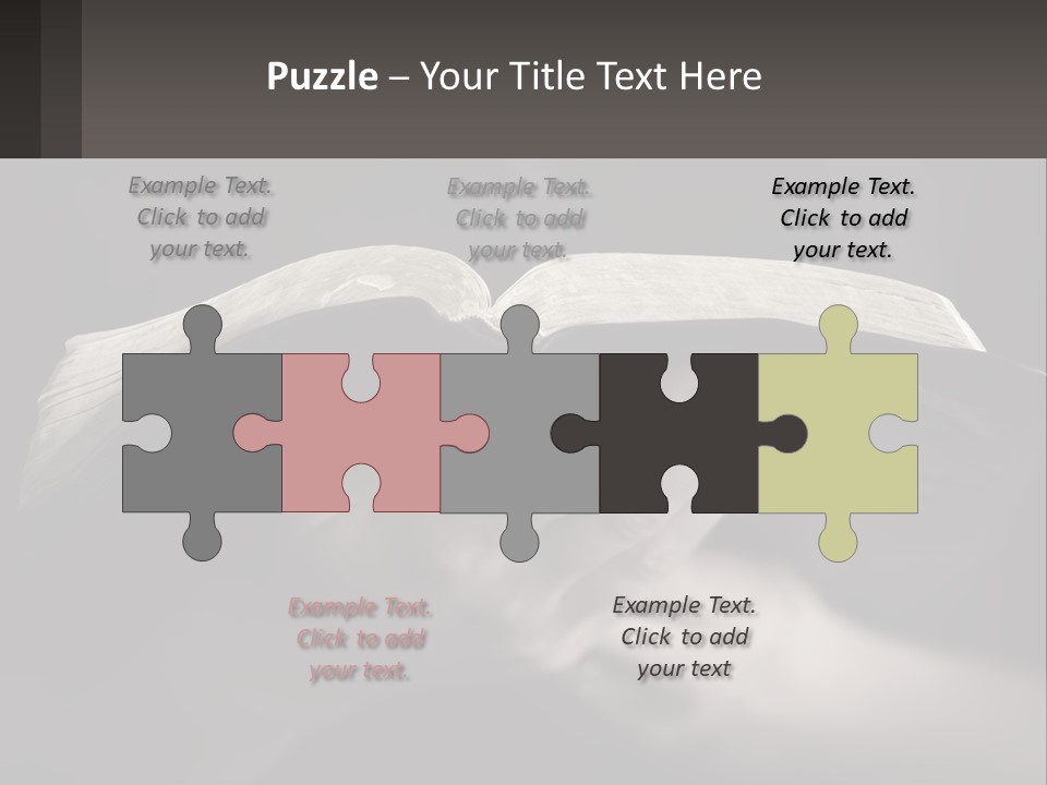 White Daughter Peaceful PowerPoint Template