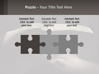 White Daughter Peaceful PowerPoint Template