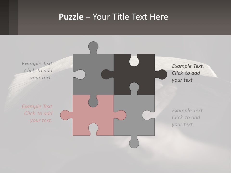 White Daughter Peaceful PowerPoint Template