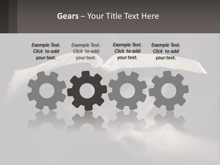 White Daughter Peaceful PowerPoint Template