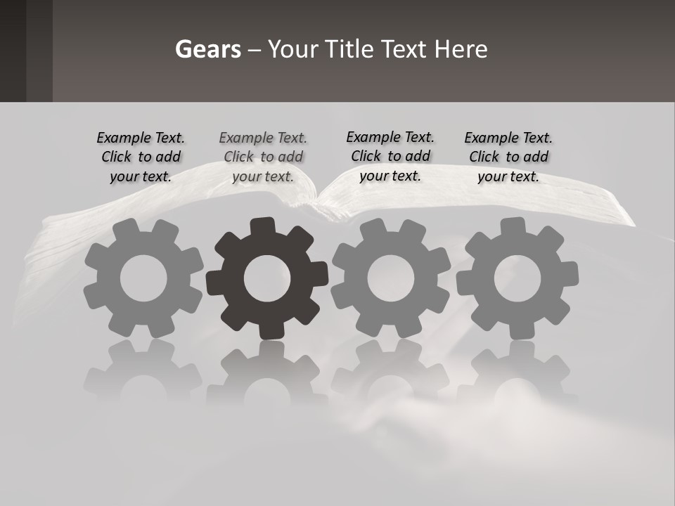 White Daughter Peaceful PowerPoint Template