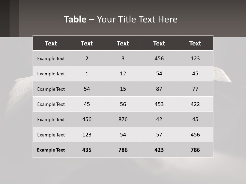 White Daughter Peaceful PowerPoint Template