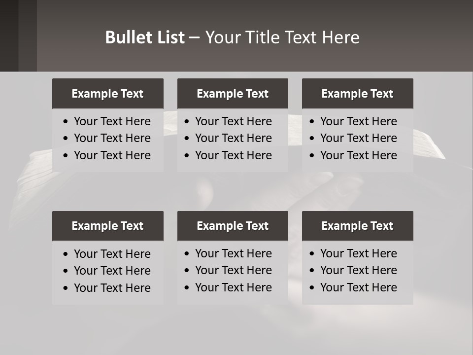 White Daughter Peaceful PowerPoint Template