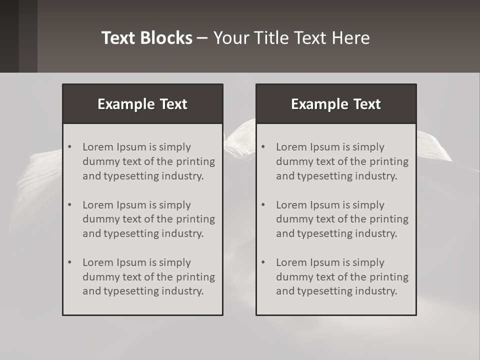 White Daughter Peaceful PowerPoint Template