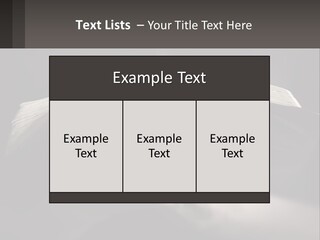 White Daughter Peaceful PowerPoint Template