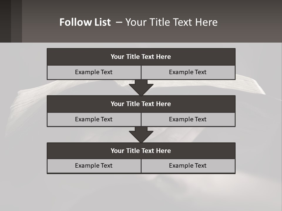 White Daughter Peaceful PowerPoint Template