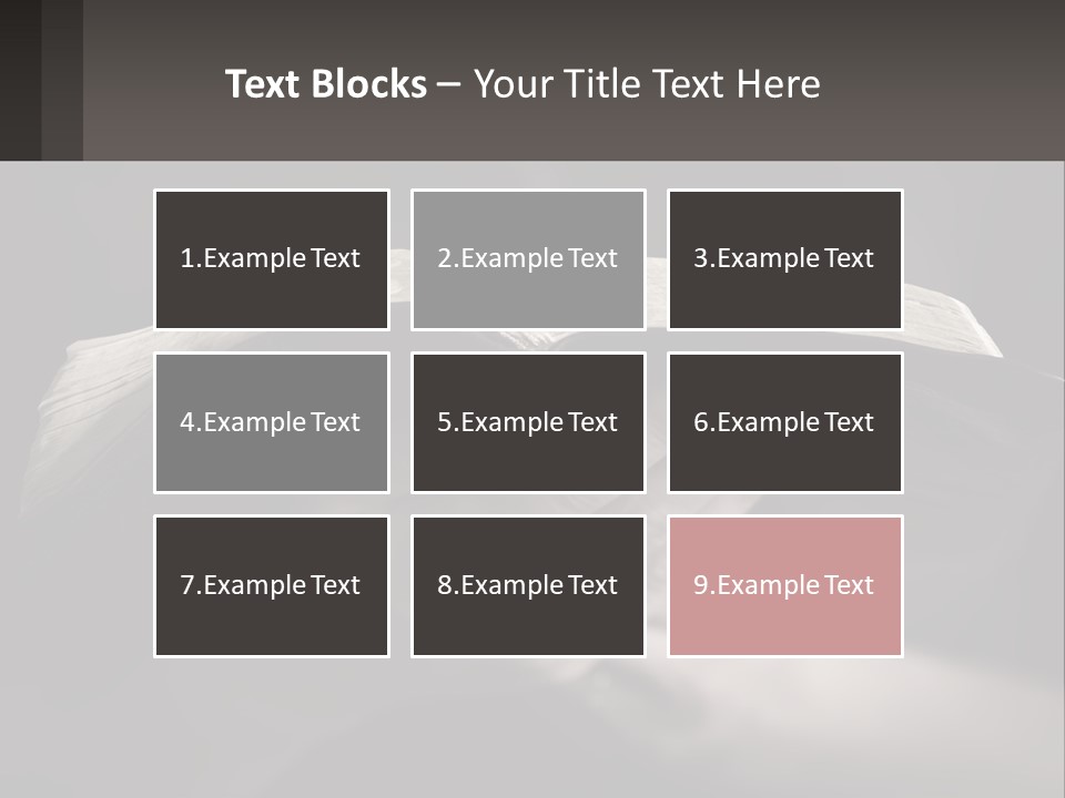 White Daughter Peaceful PowerPoint Template