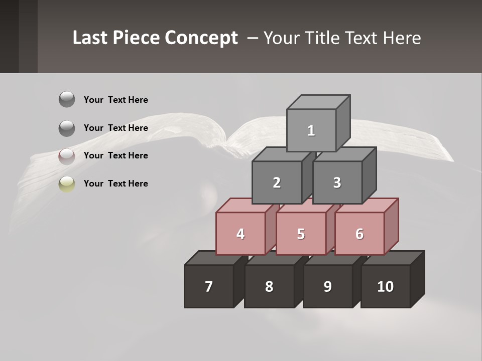 White Daughter Peaceful PowerPoint Template