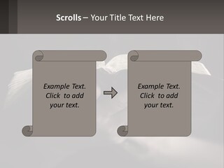 White Daughter Peaceful PowerPoint Template