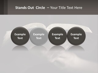 White Daughter Peaceful PowerPoint Template