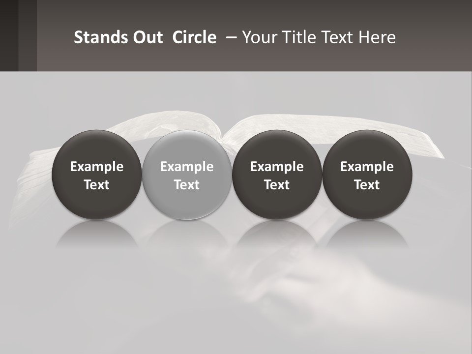 White Daughter Peaceful PowerPoint Template