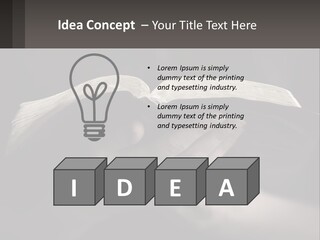 White Daughter Peaceful PowerPoint Template