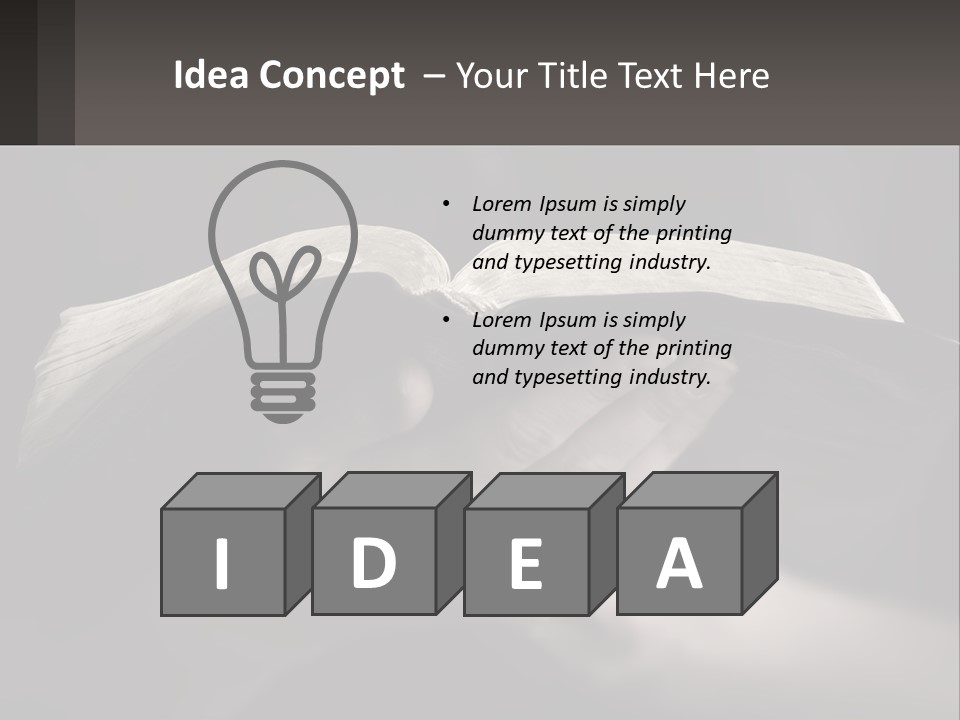 White Daughter Peaceful PowerPoint Template