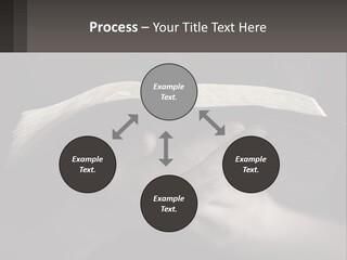 White Daughter Peaceful PowerPoint Template