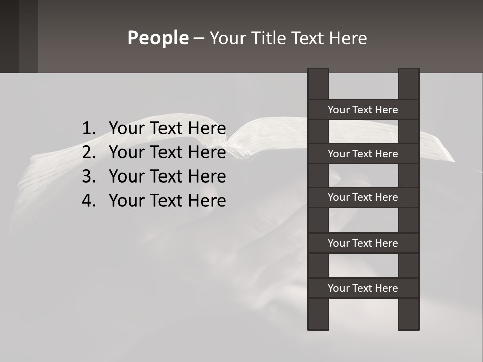 White Daughter Peaceful PowerPoint Template