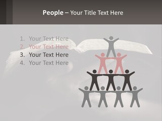 White Daughter Peaceful PowerPoint Template