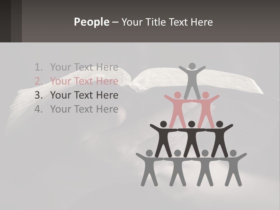 White Daughter Peaceful PowerPoint Template