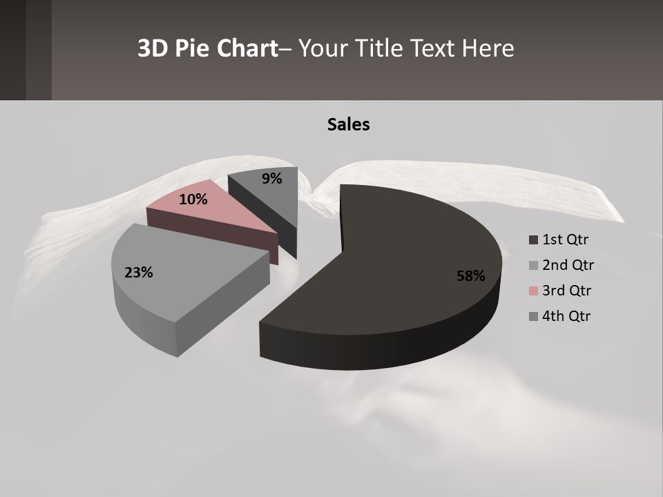 White Daughter Peaceful PowerPoint Template