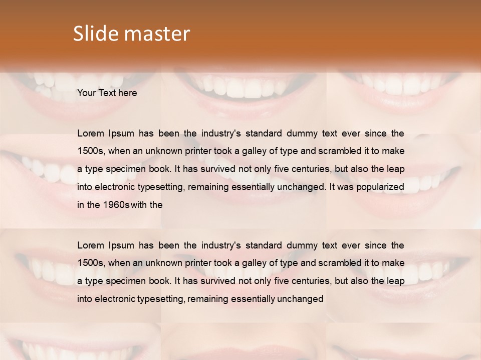 Senior Beach Sea PowerPoint Template