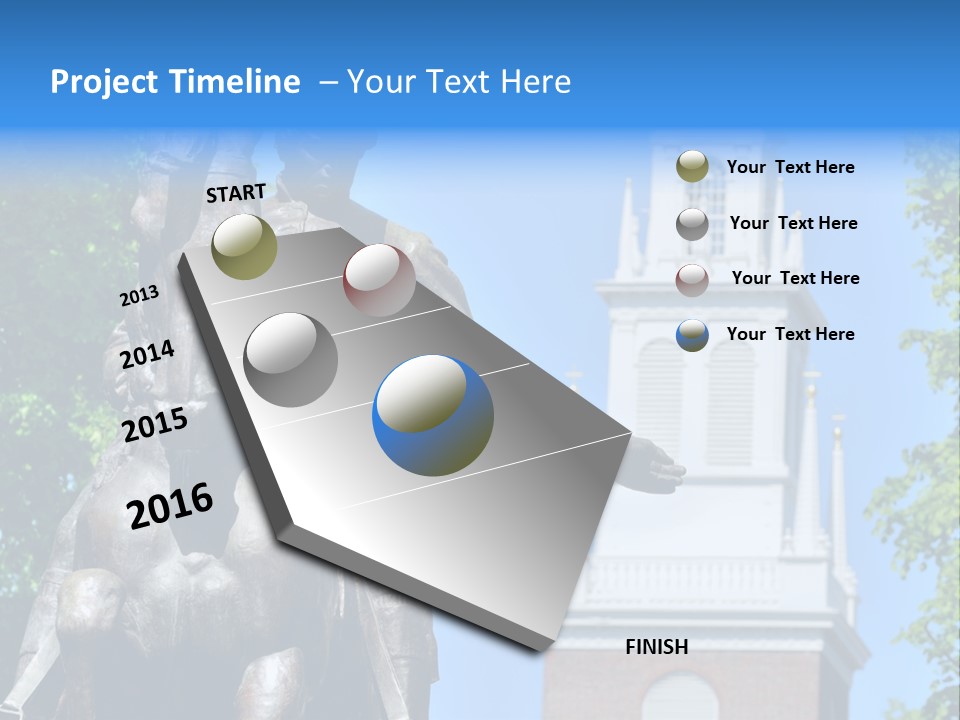 Elderly Ocean Coastal PowerPoint Template