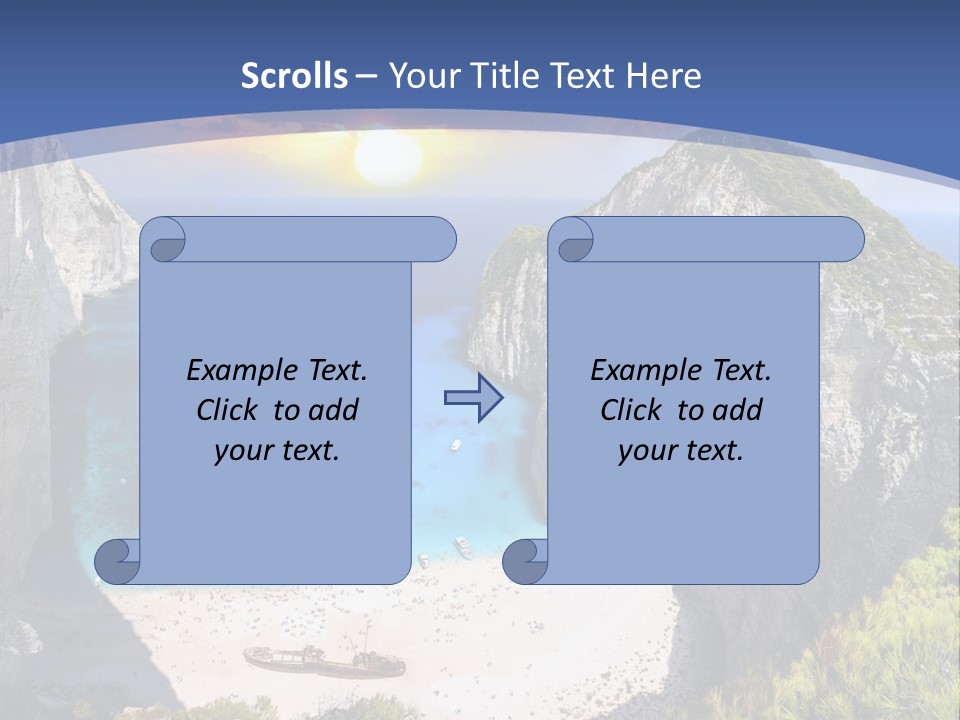 Daughter Sand Sad PowerPoint Template