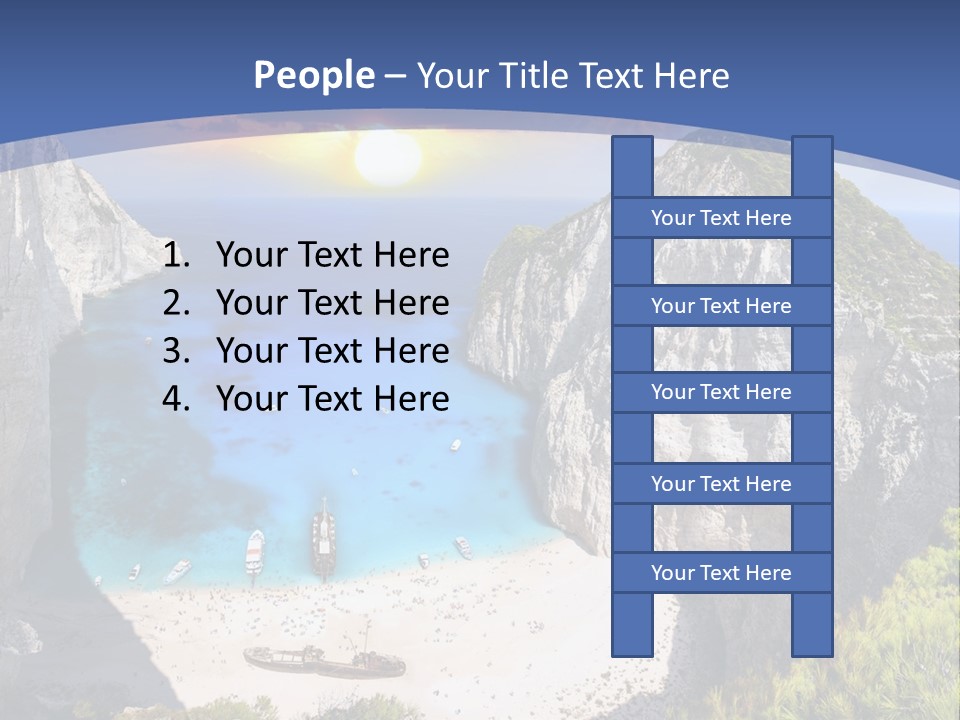 Daughter Sand Sad PowerPoint Template