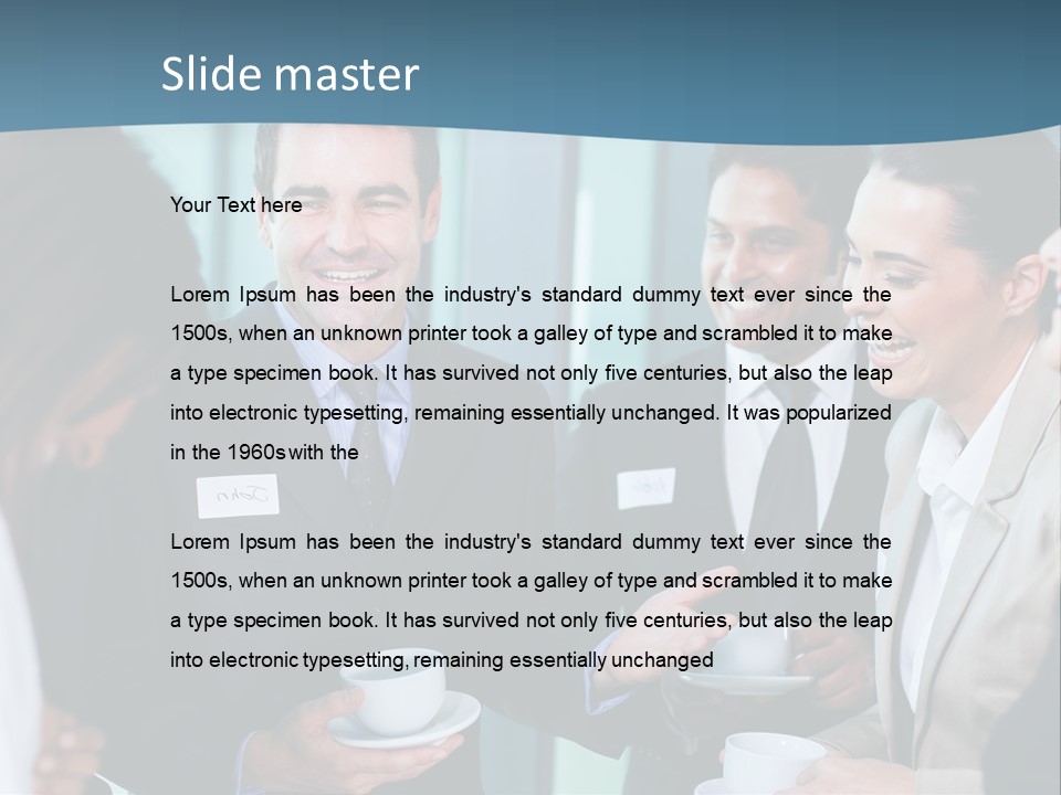 Wave Coast Pensioner PowerPoint Template