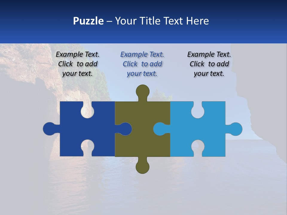 Sand White Coastal PowerPoint Template