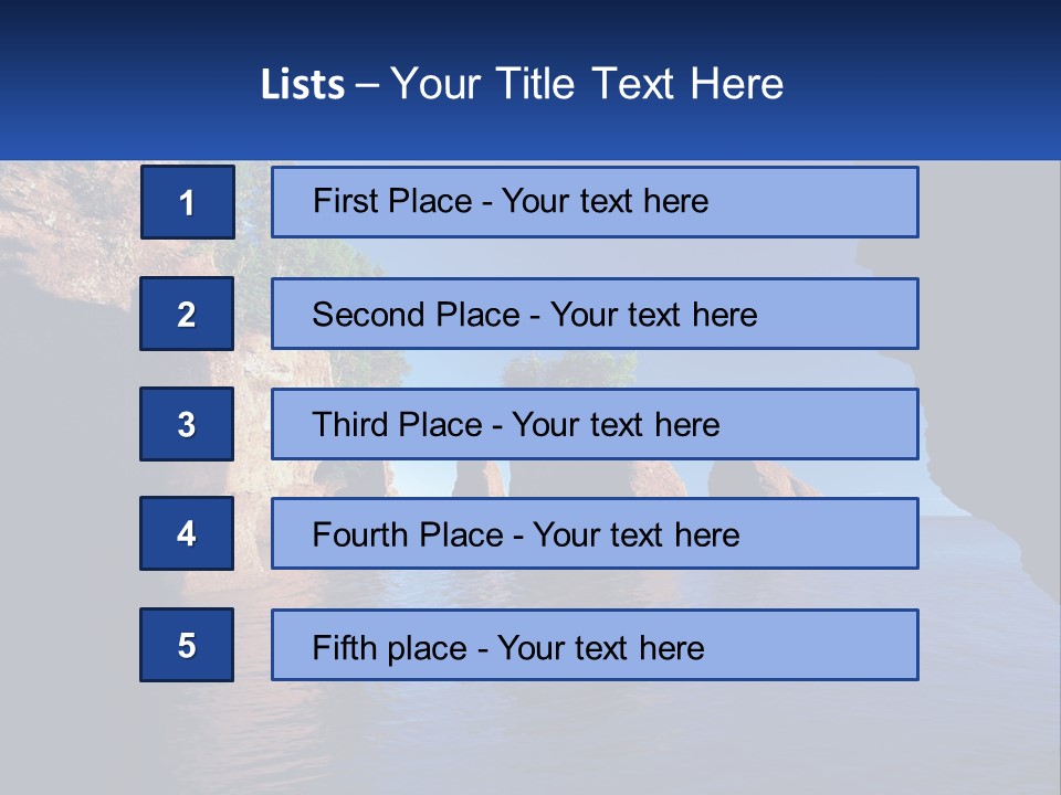 Sand White Coastal PowerPoint Template