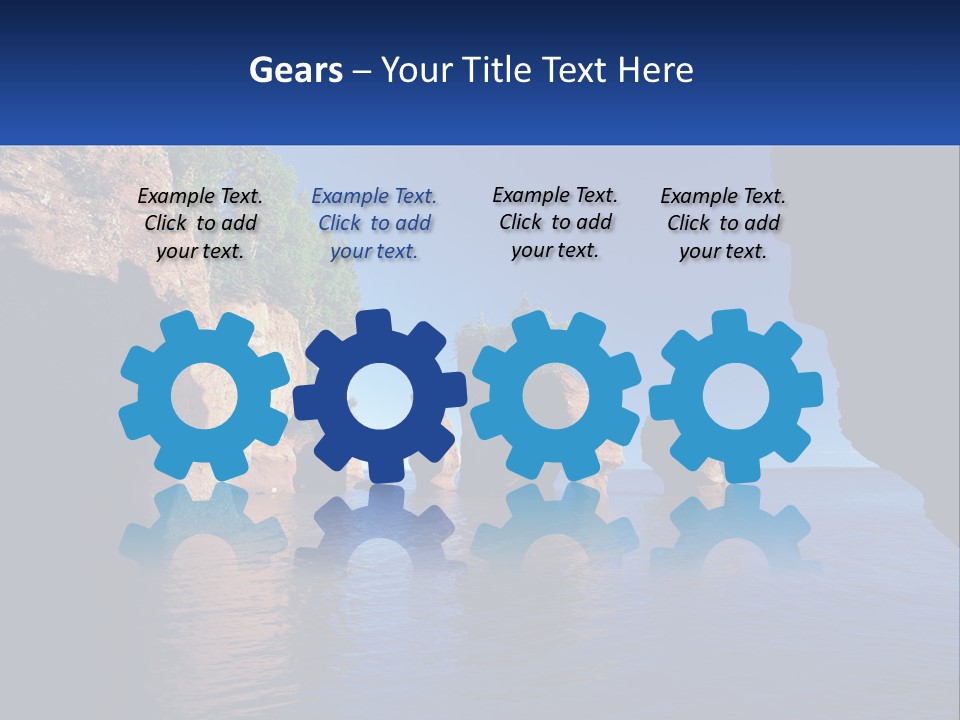 Sand White Coastal PowerPoint Template