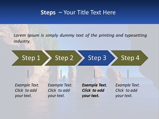 Sand White Coastal PowerPoint Template