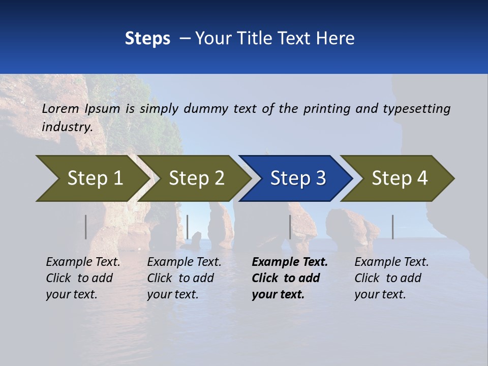 Sand White Coastal PowerPoint Template