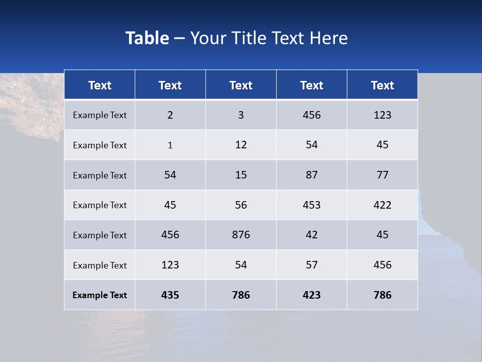 Sand White Coastal PowerPoint Template