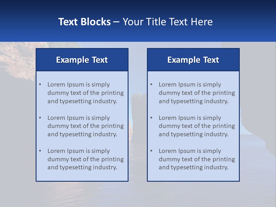 Sand White Coastal PowerPoint Template