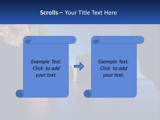 Sand White Coastal PowerPoint Template