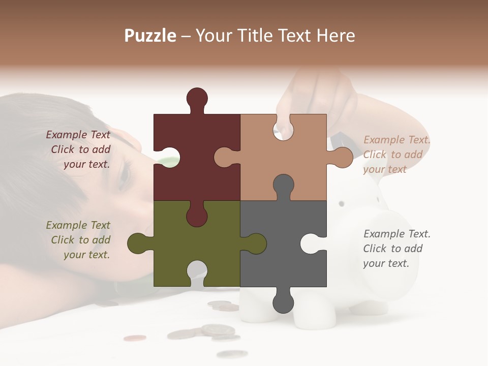 Family Sand Ocean PowerPoint Template